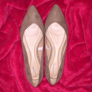Beige flats
